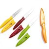 Paring knife, 4PCS Paring knives (4 Knives and 4 Knife cover), 4 Inch Peeling Knife, Fruit and Vegetable Knife, Ultra Sharp Kitchen Knives, German Steel, PP Plastic Handle-5