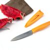 Paring knife, 4PCS Paring knives (4 Knives and 4 Knife cover), 4 Inch Peeling Knife, Fruit and Vegetable Knife, Ultra Sharp Kitchen Knives, German Steel, PP Plastic Handle-3