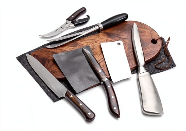 Magnetic Knife Holder HEREOF 10" Gray Wall Mount Stainless Steel Strip-5