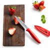 Paring knife, 4PCS Paring knives (4 Knives and 4 Knife cover), 4 Inch Peeling Knife, Fruit and Vegetable Knife, Ultra Sharp Kitchen Knives, German Steel, PP Plastic Handle-2