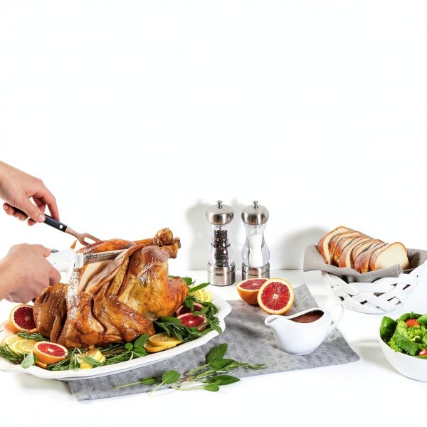 Proctor Silex Easy Slice Electric Knife for Meat Slicing, Poultry, Bread, Crafting Foam and More, Lightweight with Contoured Grip, White, (74312)-1