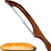 Bread Knife for Homemade Bread,Sourdough bread knife,15.7" Bread slicer for Homemade Bread, Baguettes and More Cuts Thin,Bow Design Easy to Cutting Even Slices-0