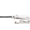 Proctor Silex Easy Slice Electric Knife for Meat Slicing, Poultry, Bread, Crafting Foam and More, Lightweight with Contoured Grip, White, (74312)-7