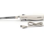 Proctor Silex Easy Slice Electric Knife for Meat Slicing, Poultry, Bread, Crafting Foam and More, Lightweight with Contoured Grip, White, (74312)-0