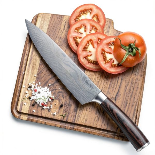 PAUDIN Chef Knife, 8 Inch High Carbon Stainless Steel Sharp Kitchen Knife with Ergonomic Handle, Gift Box for Family & Restaurant-5
