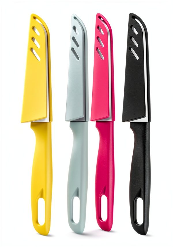 8 pieces Paring Knives (4PCS Peeling Knives and 4PCS Knife Sheath), Ultra Sharp Vegetable and Fruit Knife,German Steel Small Kitchen Knife with PP Plastic Ergonomic Handle-1