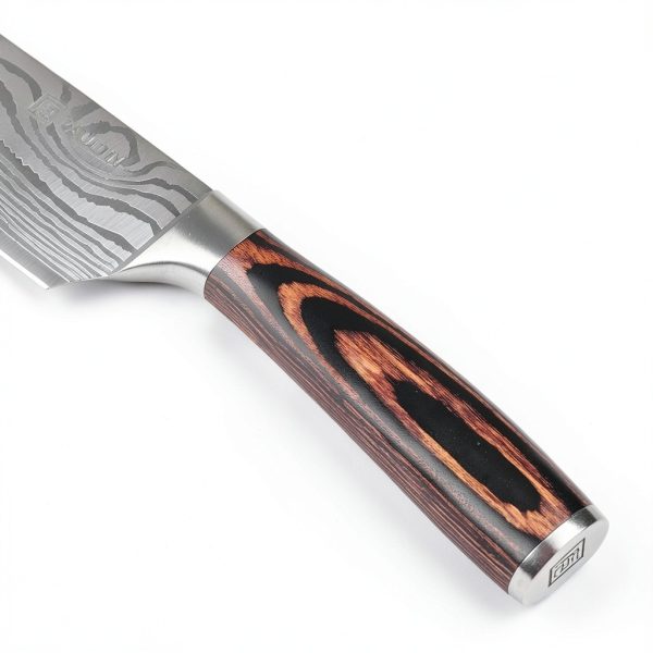 PAUDIN Chef Knife, 8 Inch High Carbon Stainless Steel Sharp Kitchen Knife with Ergonomic Handle, Gift Box for Family & Restaurant-3