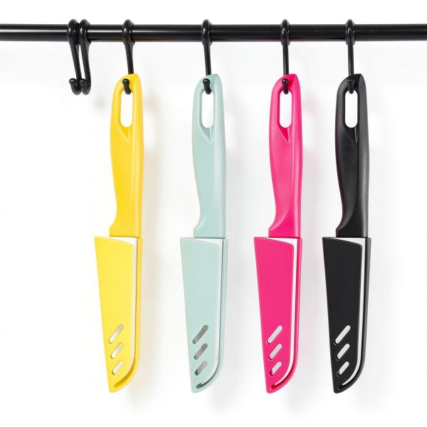 8 pieces Paring Knives (4PCS Peeling Knives and 4PCS Knife Sheath), Ultra Sharp Vegetable and Fruit Knife,German Steel Small Kitchen Knife with PP Plastic Ergonomic Handle-4