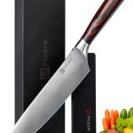 PAUDIN Chef Knife, 8 Inch High Carbon Stainless Steel Sharp Kitchen Knife with Ergonomic Handle, Gift Box for Family & Restaurant-0